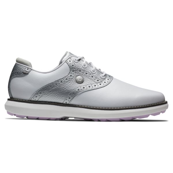 Schuhe Footjoy Golfschuh Traditions Damen Weiß, Silber von Footjoy im Golf Star Online Shop