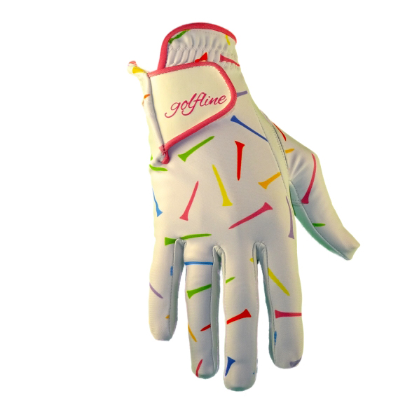 Handschuhe Golfline Golf Handschuh Damen Bunte Tees von Golfline im Golf Star Online Shop