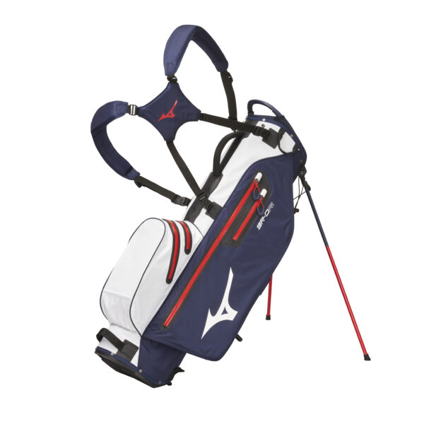 Standbags Mizuno Standbag BR-DRI Stand Bag Navy/Weiß von Mizuno im Golf Star Online Shop