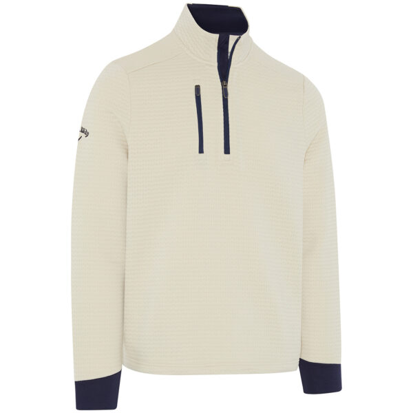 Textil-Oberbekleidung Callaway Emea Textured Midweight Half Zip Herren Oatmeal von Callaway im Golf Star Online Shop